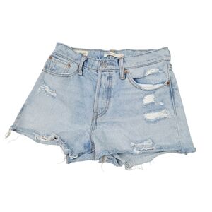 Levi's Women's Light Blue Denim Shorts - Size 27